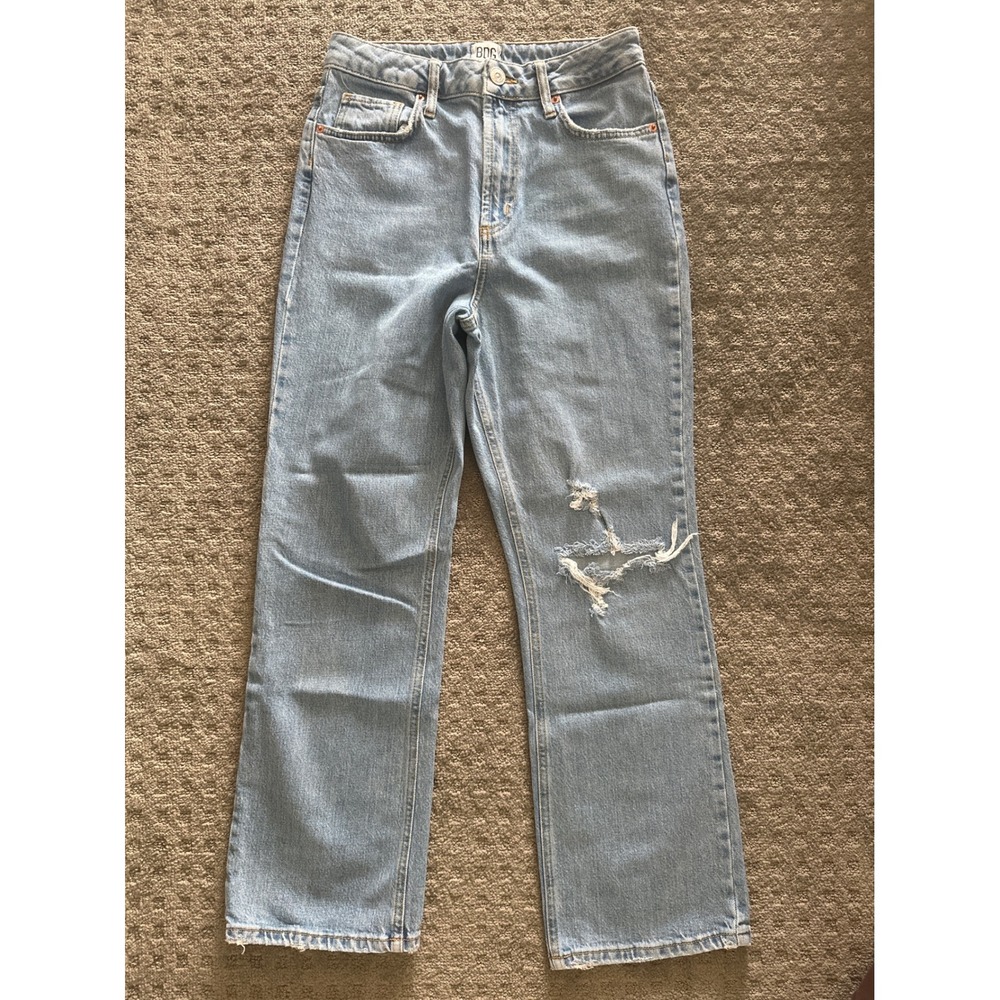 BDG Straight Kick Jeans 28 Light Blue Excellent